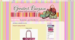 Desktop Screenshot of greatestbargain.blogspot.com
