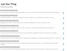 Tablet Screenshot of justonething.blogspot.com