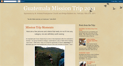 Desktop Screenshot of guatemalamissiontrip2011.blogspot.com