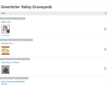 Tablet Screenshot of greenbriervalleygraves.blogspot.com
