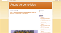 Desktop Screenshot of aguaverdeeste.blogspot.com