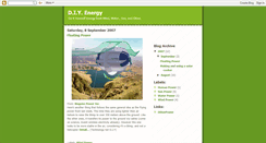 Desktop Screenshot of diyenergy.blogspot.com