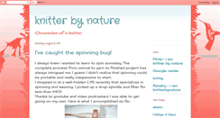 Desktop Screenshot of knitterbynature.blogspot.com