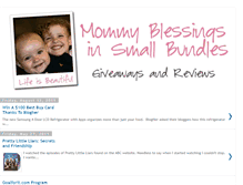 Tablet Screenshot of mommyblessingsinsmallbundles.blogspot.com