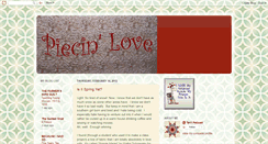 Desktop Screenshot of piecinlove.blogspot.com