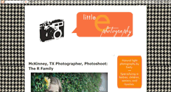 Desktop Screenshot of littleephotography.blogspot.com