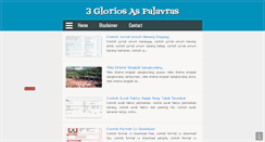Desktop Screenshot of 3gloriosaspalavras.blogspot.com