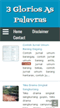 Mobile Screenshot of 3gloriosaspalavras.blogspot.com