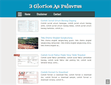 Tablet Screenshot of 3gloriosaspalavras.blogspot.com