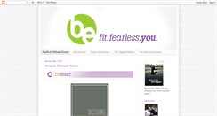 Desktop Screenshot of befitfearlessyou.blogspot.com