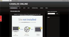 Desktop Screenshot of canalesonline.blogspot.com