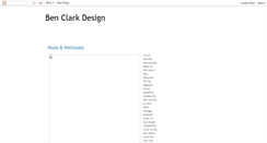 Desktop Screenshot of benclarkdesign.blogspot.com