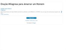 Tablet Screenshot of oracao-amarrar-homem.blogspot.com