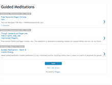 Tablet Screenshot of guidedmeditations.blogspot.com