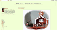 Desktop Screenshot of karolinassamladefavoriter.blogspot.com