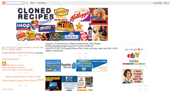 Desktop Screenshot of cloned-recipes.blogspot.com