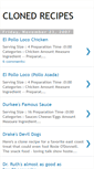 Mobile Screenshot of cloned-recipes.blogspot.com