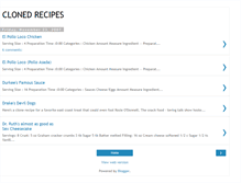 Tablet Screenshot of cloned-recipes.blogspot.com