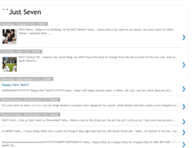 Tablet Screenshot of justseven23.blogspot.com