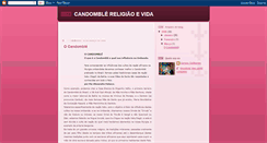 Desktop Screenshot of candomblereligiaoevida.blogspot.com