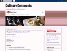 Tablet Screenshot of culinarycomments.blogspot.com