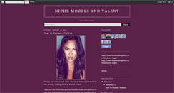 Desktop Screenshot of nichemodelsandtalent.blogspot.com