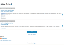 Tablet Screenshot of mikedriest.blogspot.com