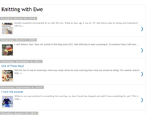 Tablet Screenshot of knittingwithewe.blogspot.com