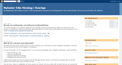 Desktop Screenshot of foeretagsnyheter.blogspot.com
