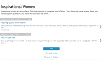 Tablet Screenshot of inspirationalwomen.blogspot.com