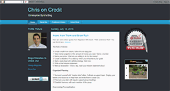 Desktop Screenshot of chrisoncredit.blogspot.com