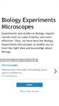 Mobile Screenshot of biologyexperimentsmicroscopes.blogspot.com