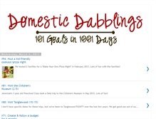 Tablet Screenshot of domesticdabblings101goals.blogspot.com