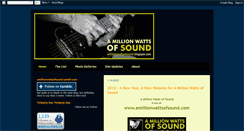 Desktop Screenshot of amillionwattsofsound.blogspot.com