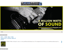 Tablet Screenshot of amillionwattsofsound.blogspot.com