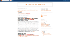 Desktop Screenshot of lacasaconlibros.blogspot.com