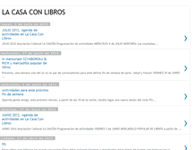 Tablet Screenshot of lacasaconlibros.blogspot.com