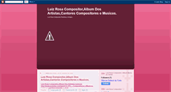 Desktop Screenshot of luizrosacompositor33.blogspot.com