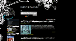 Desktop Screenshot of hackersplateform.blogspot.com