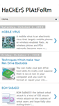 Mobile Screenshot of hackersplateform.blogspot.com