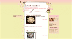 Desktop Screenshot of anaysaelucianadoces.blogspot.com