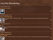 Tablet Screenshot of lone-star-meanderings.blogspot.com