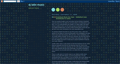 Desktop Screenshot of dj-latin-music.blogspot.com