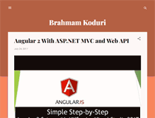 Tablet Screenshot of brahmamkoduri.blogspot.com