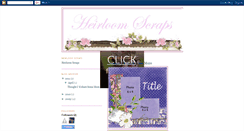 Desktop Screenshot of heirloomscrapssketches.blogspot.com