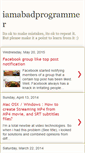 Mobile Screenshot of iamabadprogrammer.blogspot.com