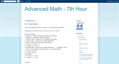 Desktop Screenshot of advancedmath7.blogspot.com