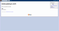 Desktop Screenshot of paesys.blogspot.com