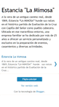 Mobile Screenshot of estancialamimosa.blogspot.com