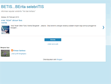 Tablet Screenshot of berita-selebritis.blogspot.com